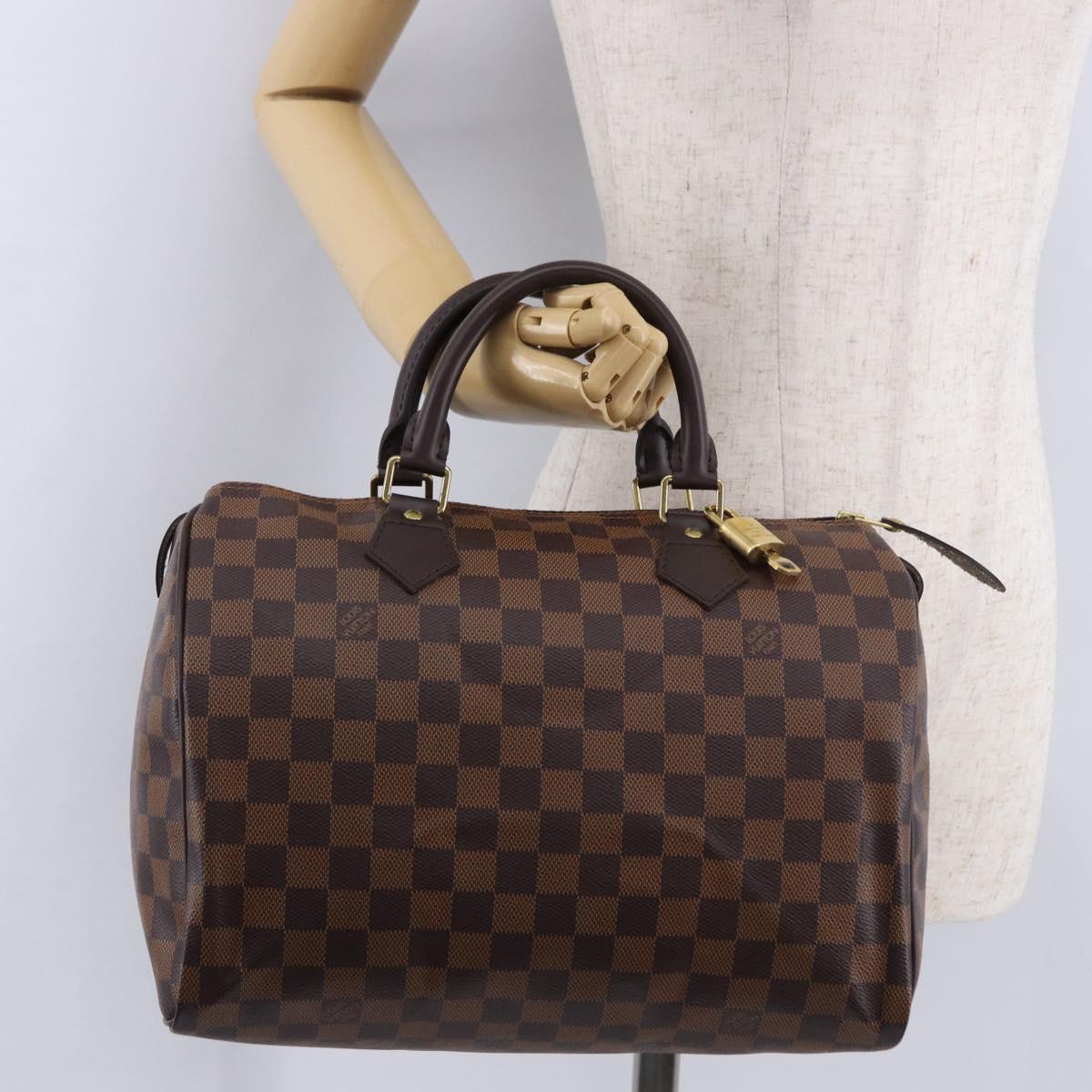 LOUIS VUITTON Damier Azur Speedy 30 Hand Bag N41533 LV Auth ki6764SAM