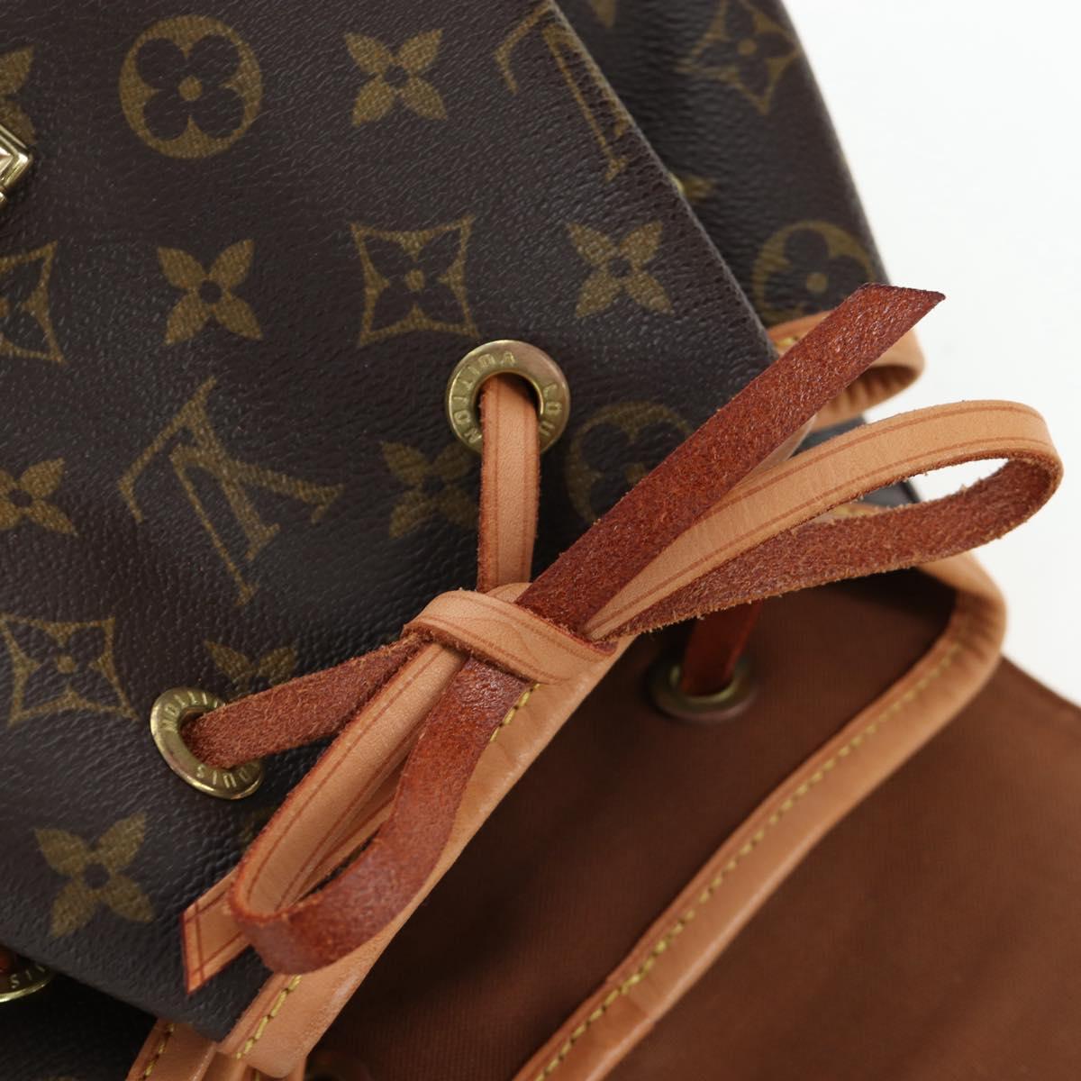LOUIS VUITTON Monogram Montsouris GM Backpack M51135 LV Auth ki6770SAM