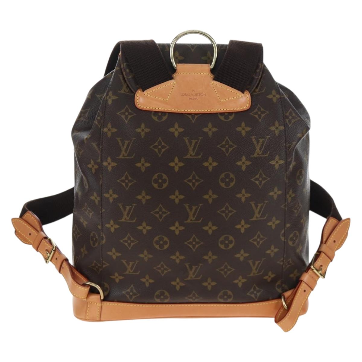 LOUIS VUITTON Monogram Montsouris GM Backpack M51135 LV Auth ki6770SAM