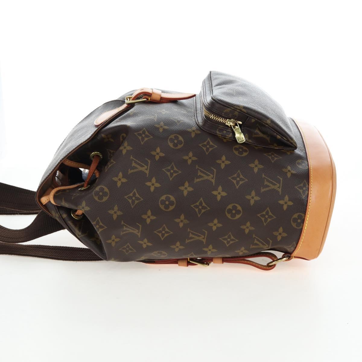 LOUIS VUITTON Monogram Montsouris GM Backpack M51135 LV Auth ki6770SAM