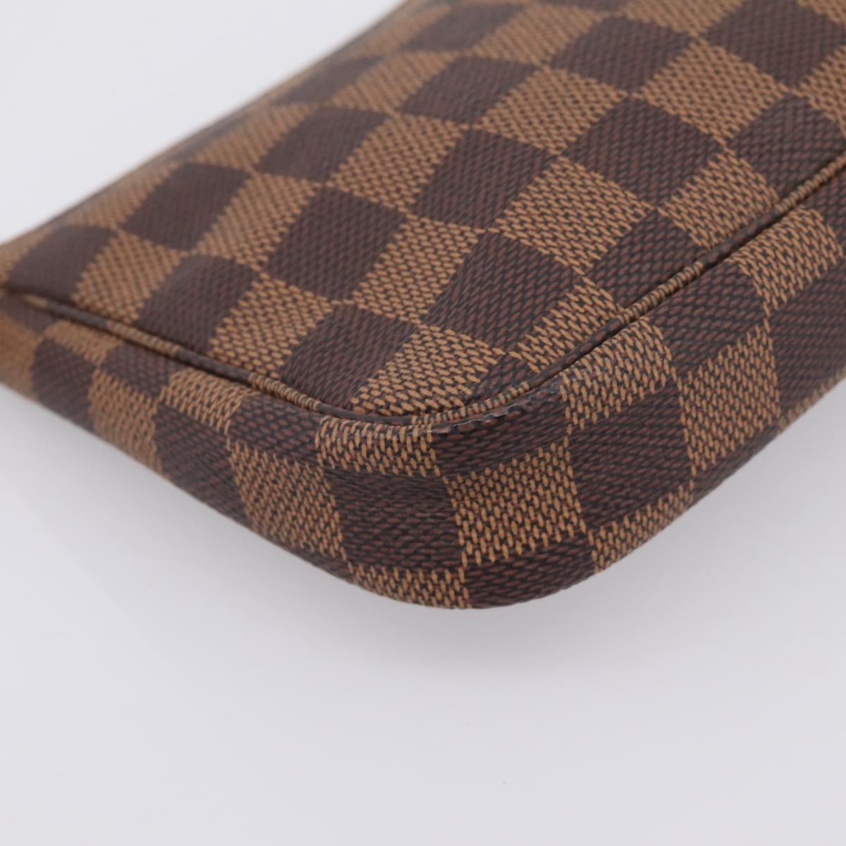 LOUIS VUITTON Damier Ebene Pochette Accessoires Pouch N41206 LV Auth ki6780V