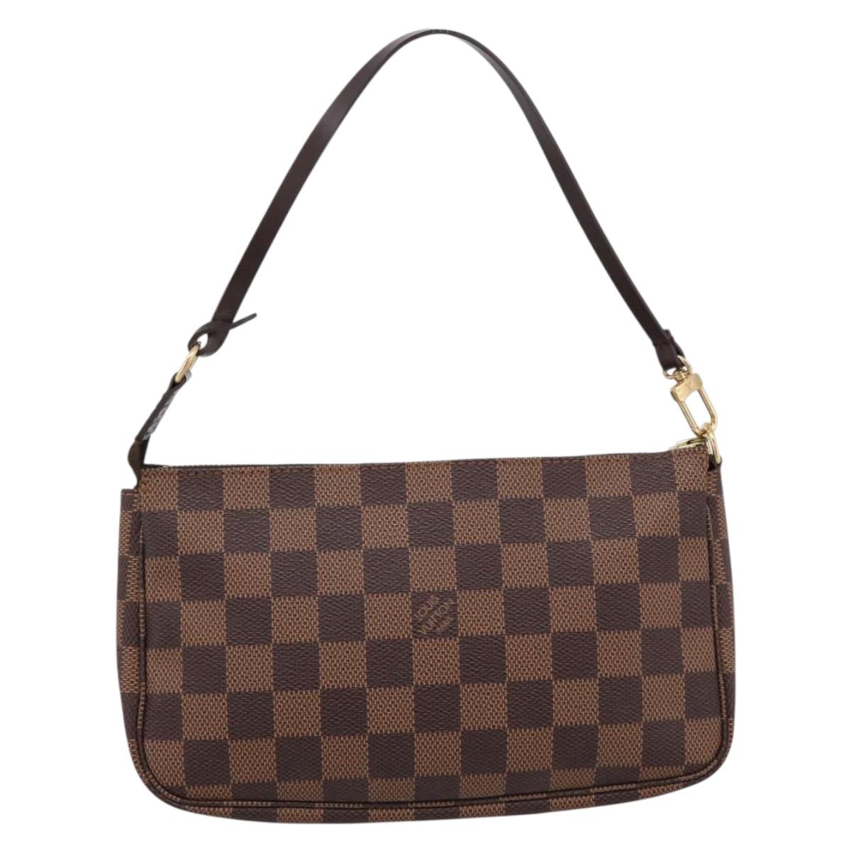 LOUIS VUITTON Damier Ebene Pochette Accessoires Pouch N41206 LV Auth ki6780V