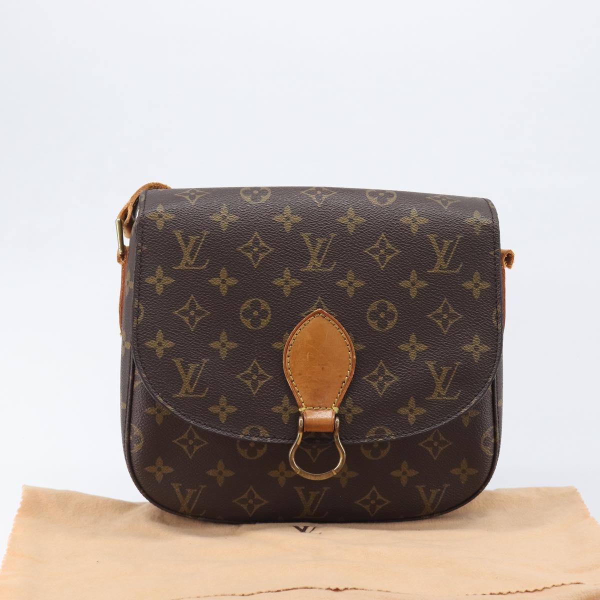LOUIS VUITTON Monogram Saint Cloud GM Shoulder Bag M51242 LV Auth ki6791
