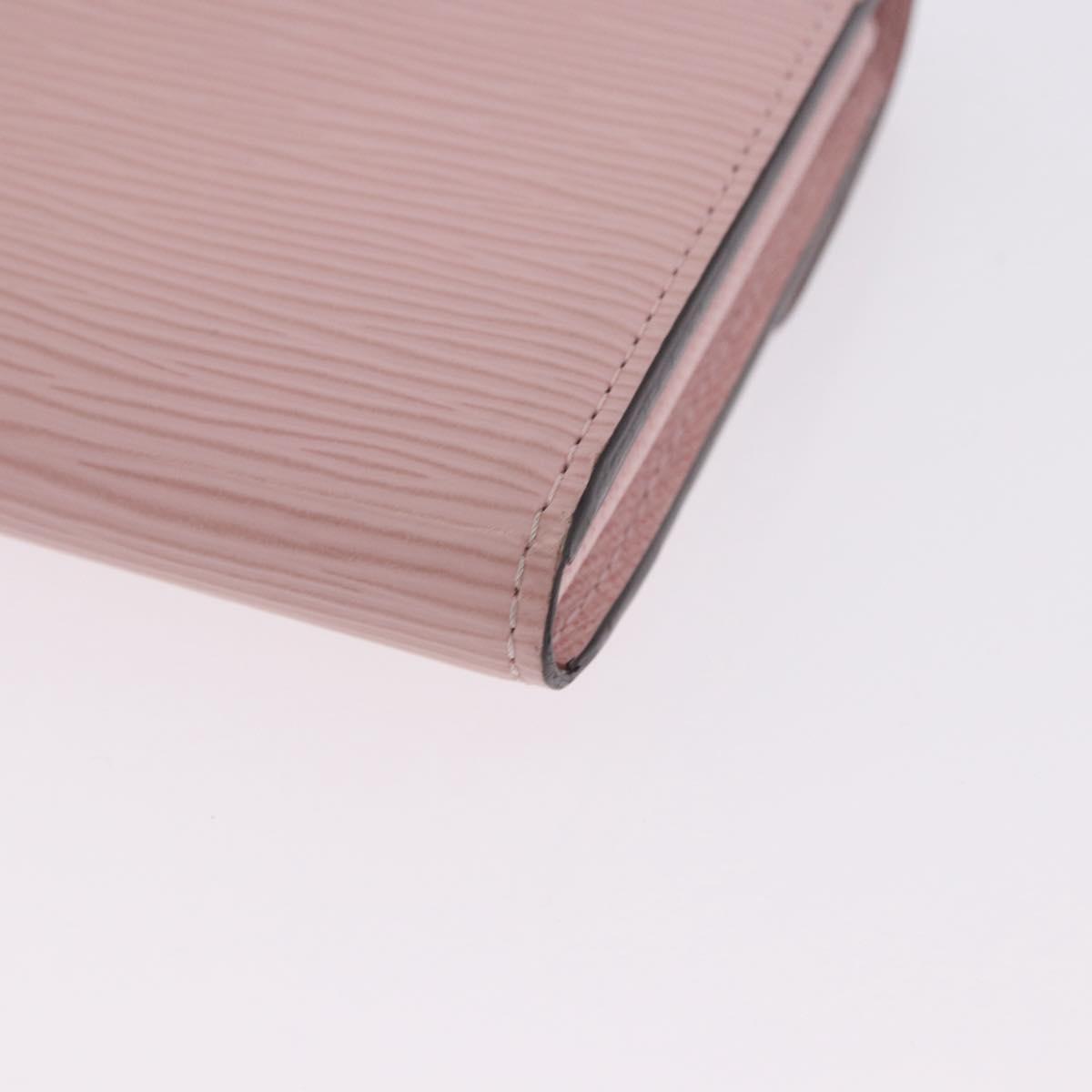 LOUIS VUITTON Epi Portefeuille Sarah Wallet Rose Valerine M61216 LV Auth ki6797V