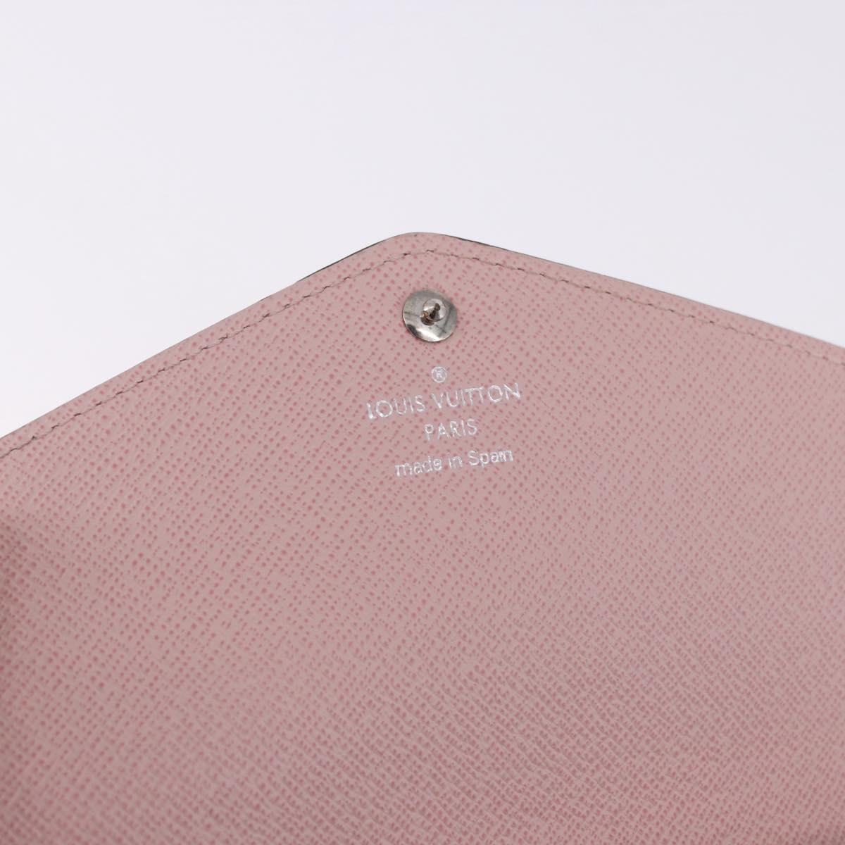 LOUIS VUITTON Epi Portefeuille Sarah Wallet Rose Valerine M61216 LV Auth ki6797V