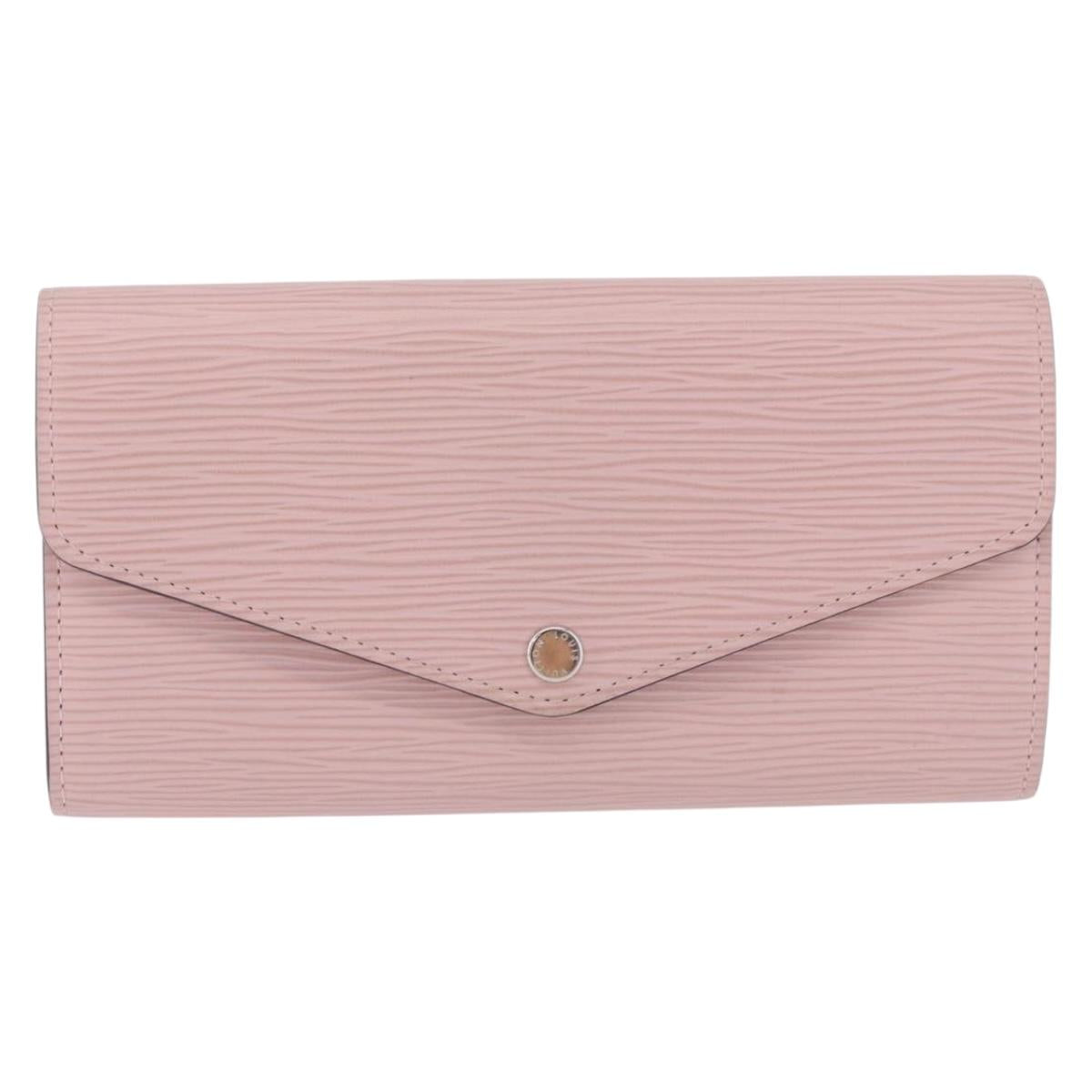 LOUIS VUITTON Epi Portefeuille Sarah Wallet Rose Valerine M61216 LV Auth ki6797V