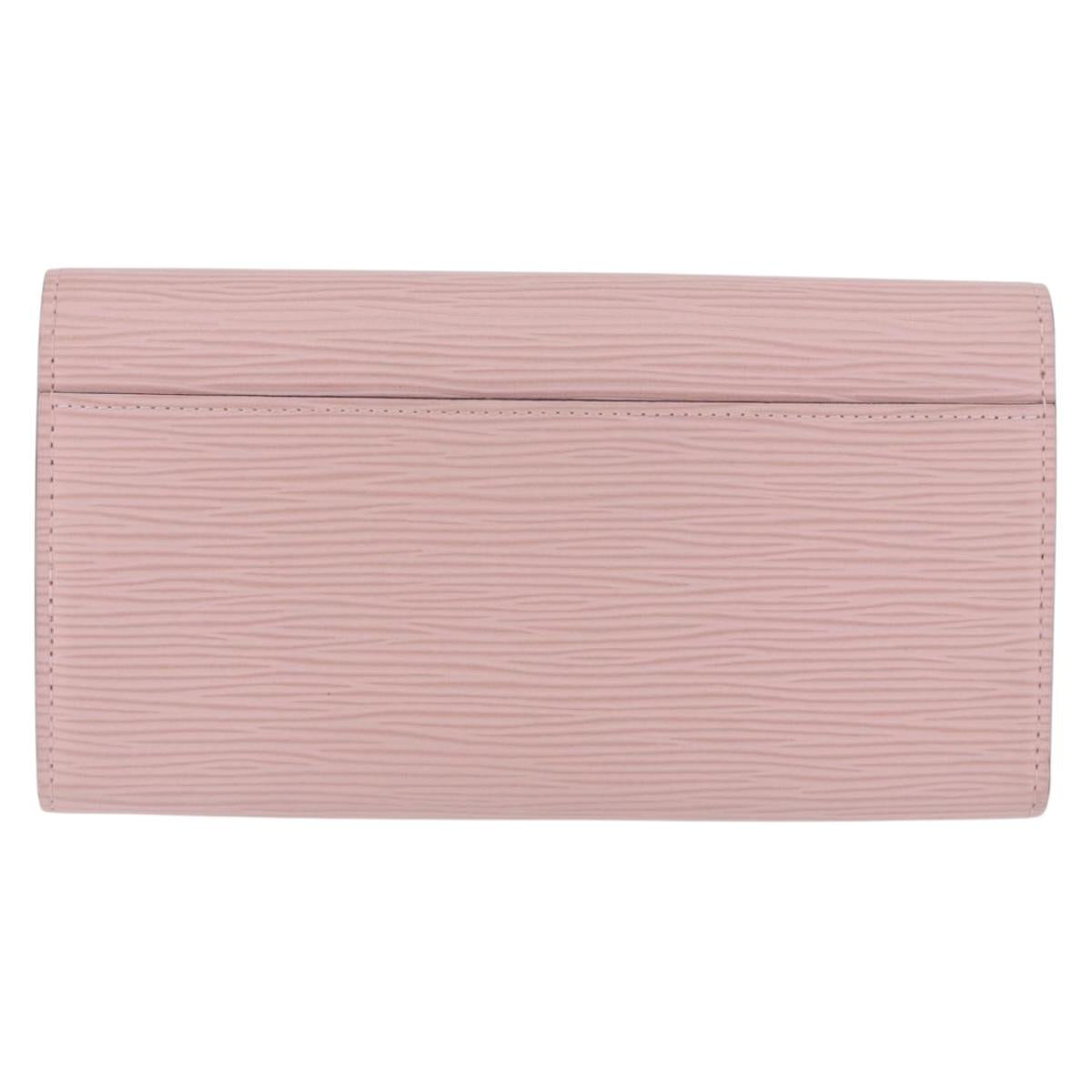 LOUIS VUITTON Epi Portefeuille Sarah Wallet Rose Valerine M61216 LV Auth ki6797V