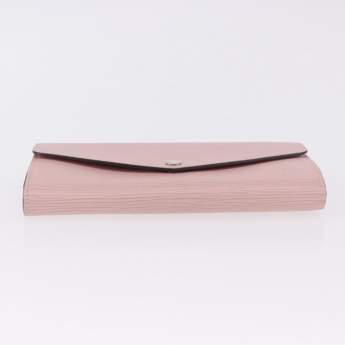 LOUIS VUITTON Epi Portefeuille Sarah Wallet Rose Valerine M61216 LV Auth ki6797V