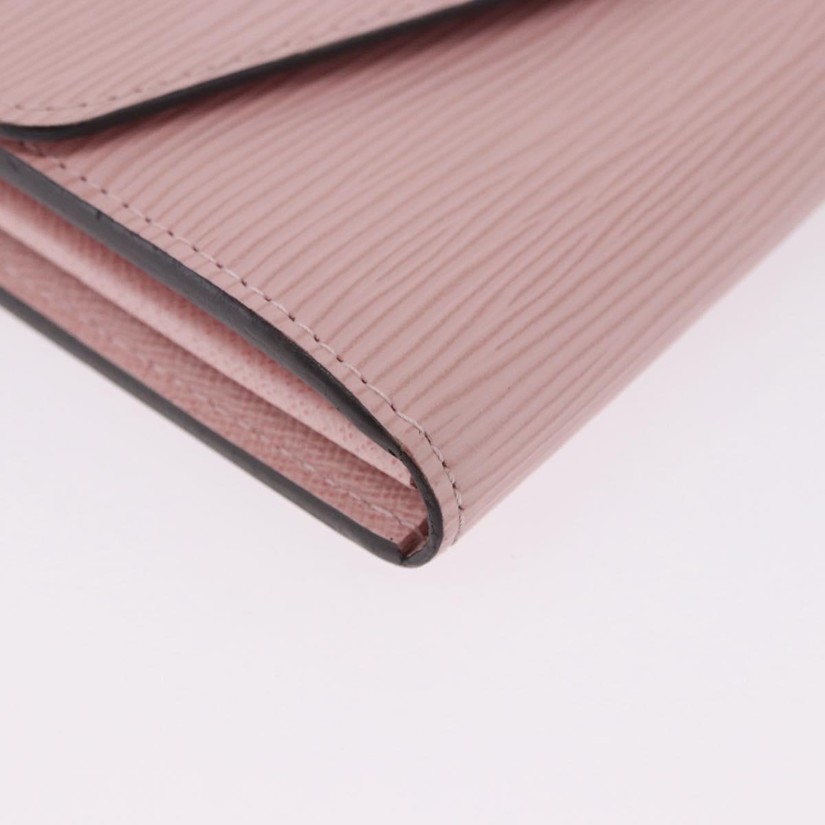 LOUIS VUITTON Epi Portefeuille Sarah Wallet Rose Valerine M61216 LV Auth ki6797V