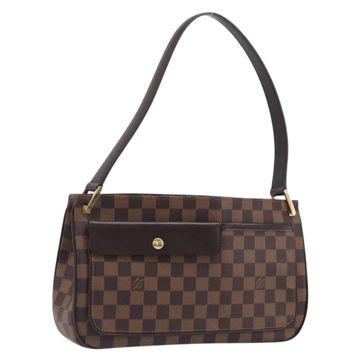 LOUIS VUITTON Damier Ebene Aubagne Shoulder Bag N51129 LV Auth ki6804M