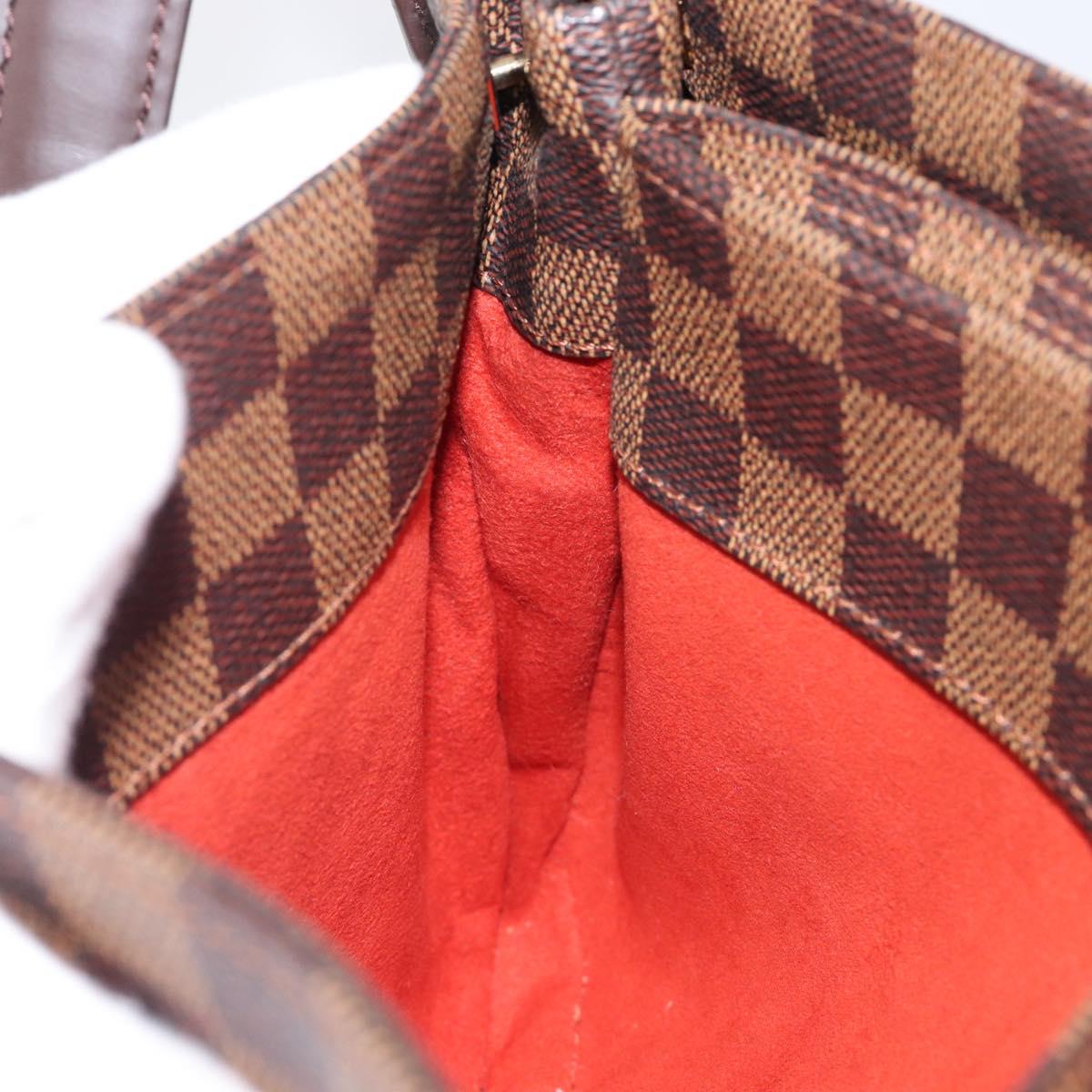 LOUIS VUITTON Damier Ebene Aubagne Shoulder Bag N51129 LV Auth ki6804M