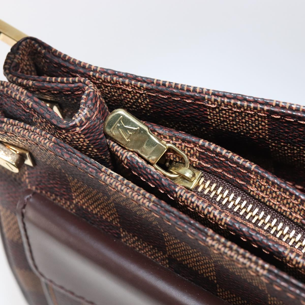 LOUIS VUITTON Damier Ebene Aubagne Shoulder Bag N51129 LV Auth ki6804M