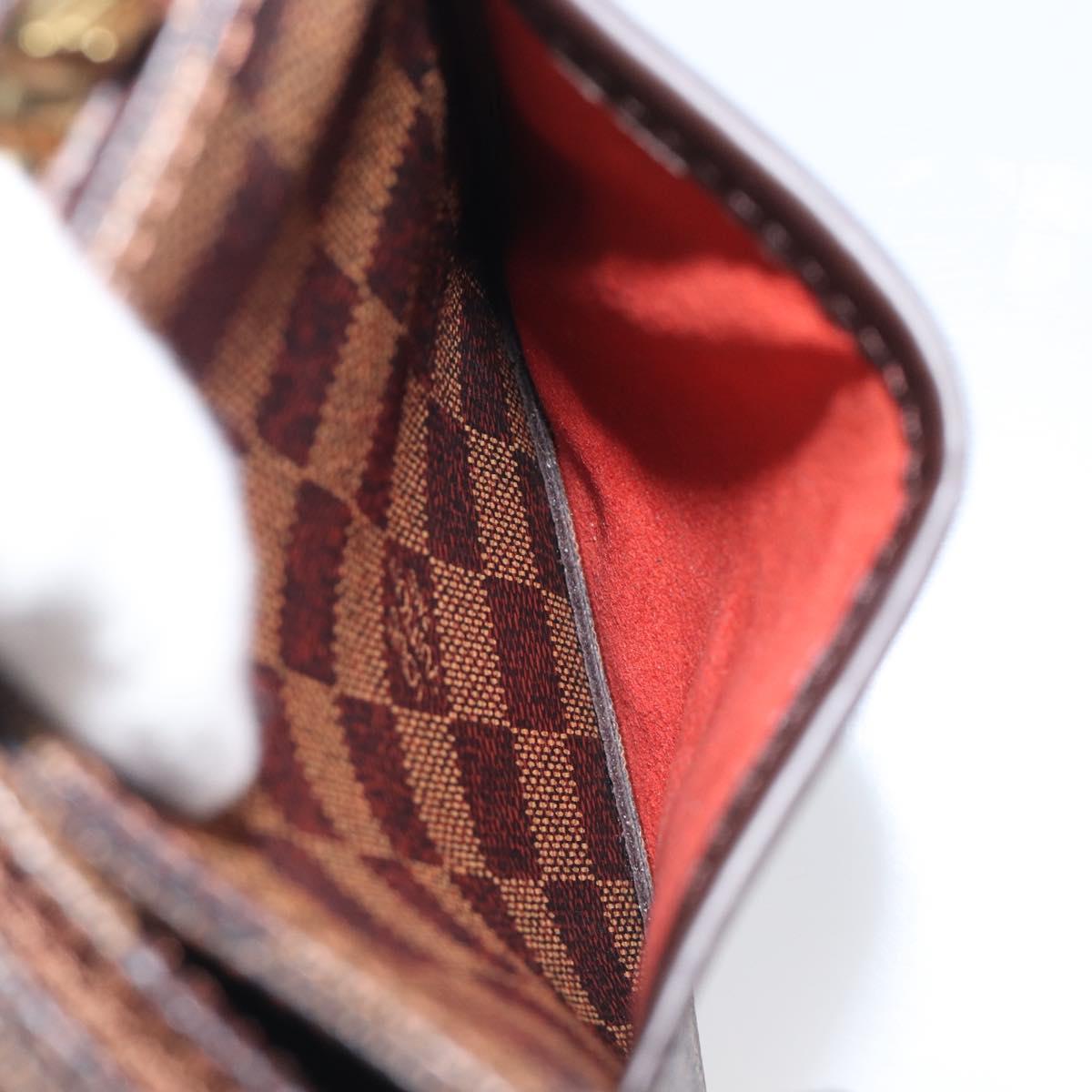 LOUIS VUITTON Damier Ebene Aubagne Shoulder Bag N51129 LV Auth ki6804M