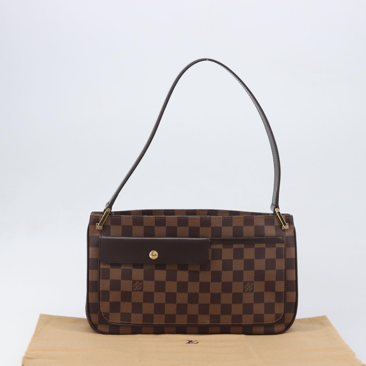 LOUIS VUITTON Damier Ebene Aubagne Shoulder Bag N51129 LV Auth ki6804M