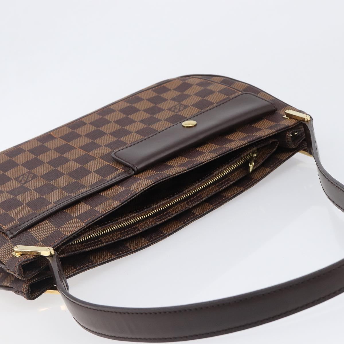 LOUIS VUITTON Damier Ebene Aubagne Shoulder Bag N51129 LV Auth ki6804M