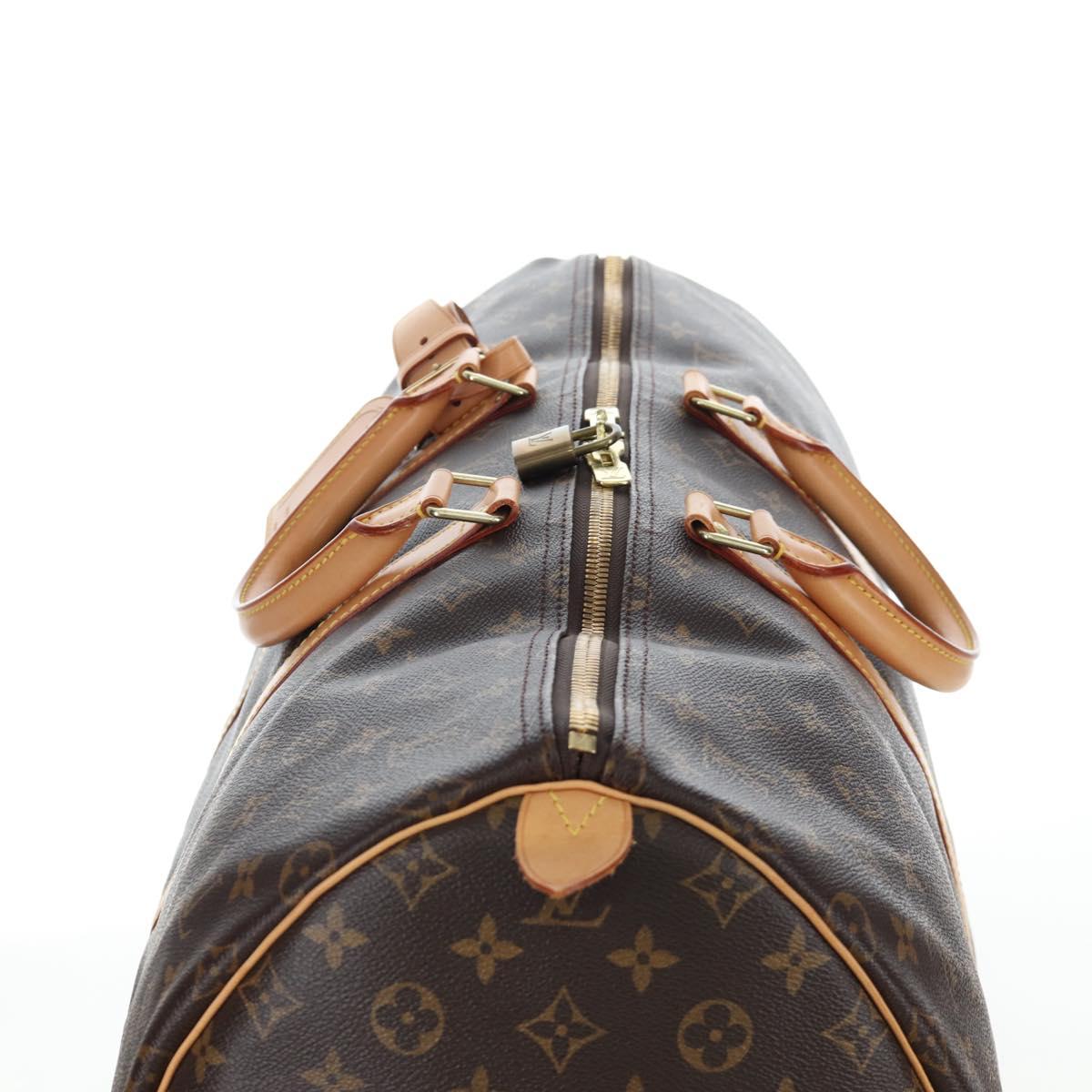 LOUIS VUITTON Monogram Keepall 55 Boston Bag M41424 LV Auth ki6805M