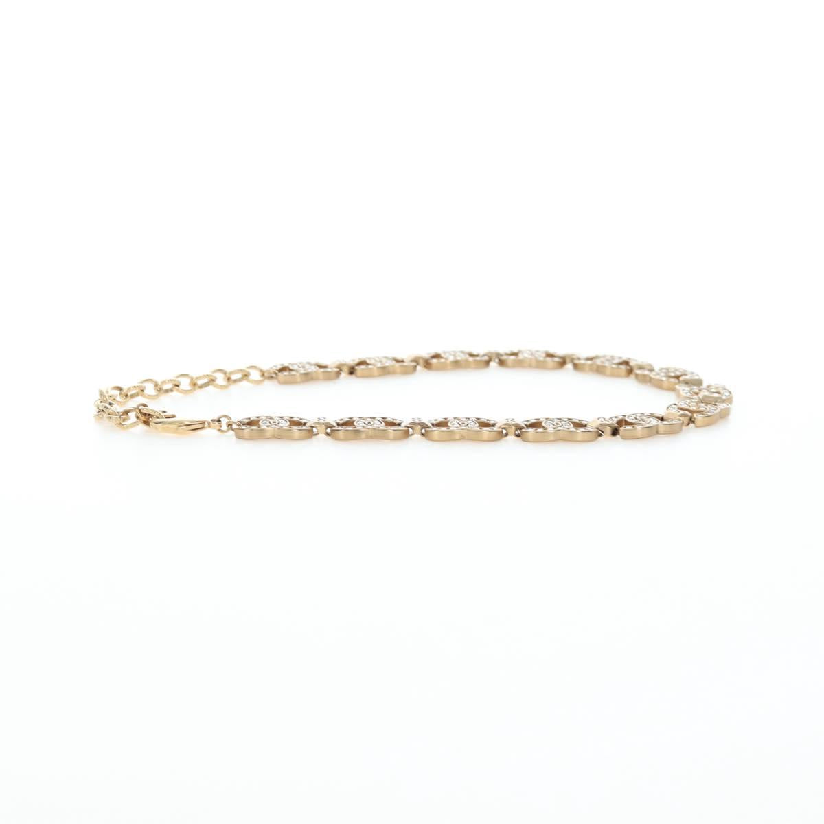 CHANEL Necklace metal Gold CC Auth ki6807M