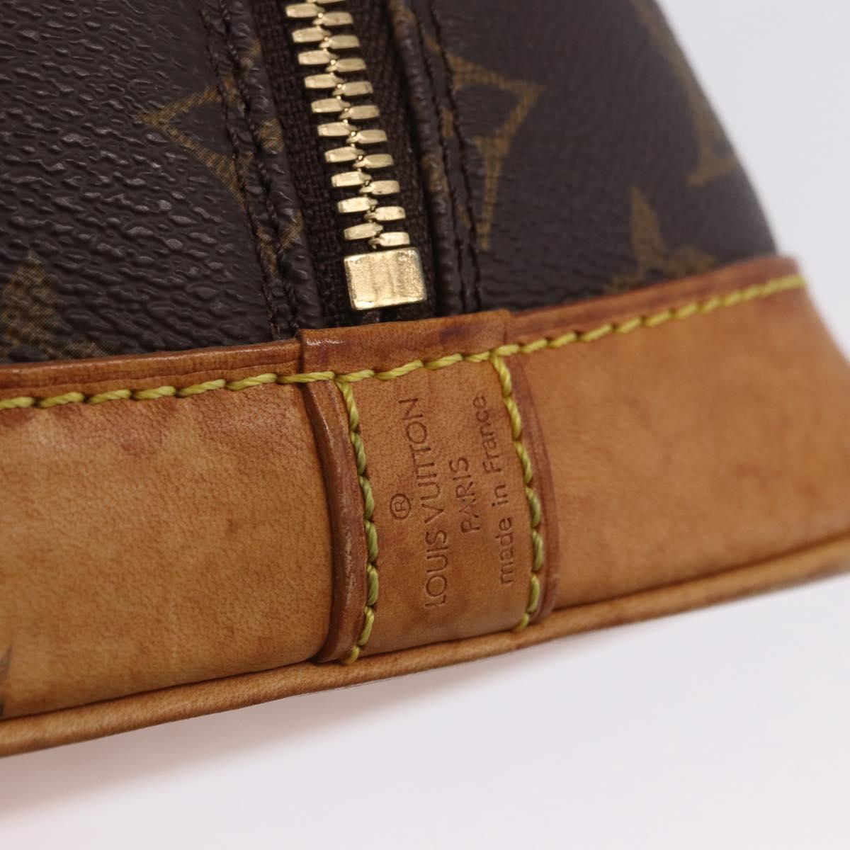 LOUIS VUITTON Monogram Alma Hand Bag M51130 LV Auth ki6819