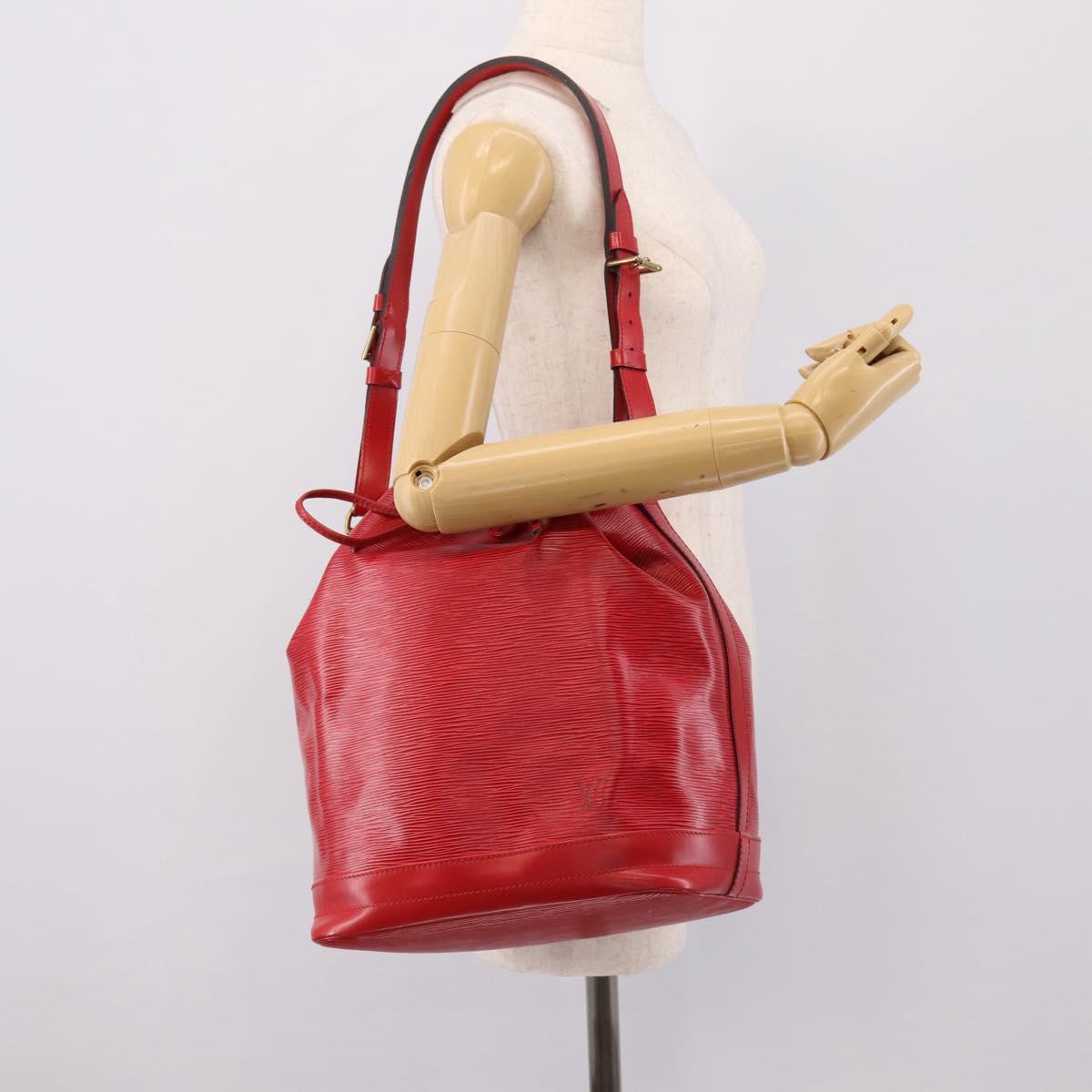 LOUIS VUITTON Epi Noe Shoulder Bag Red M44007 LV Auth ki6821A