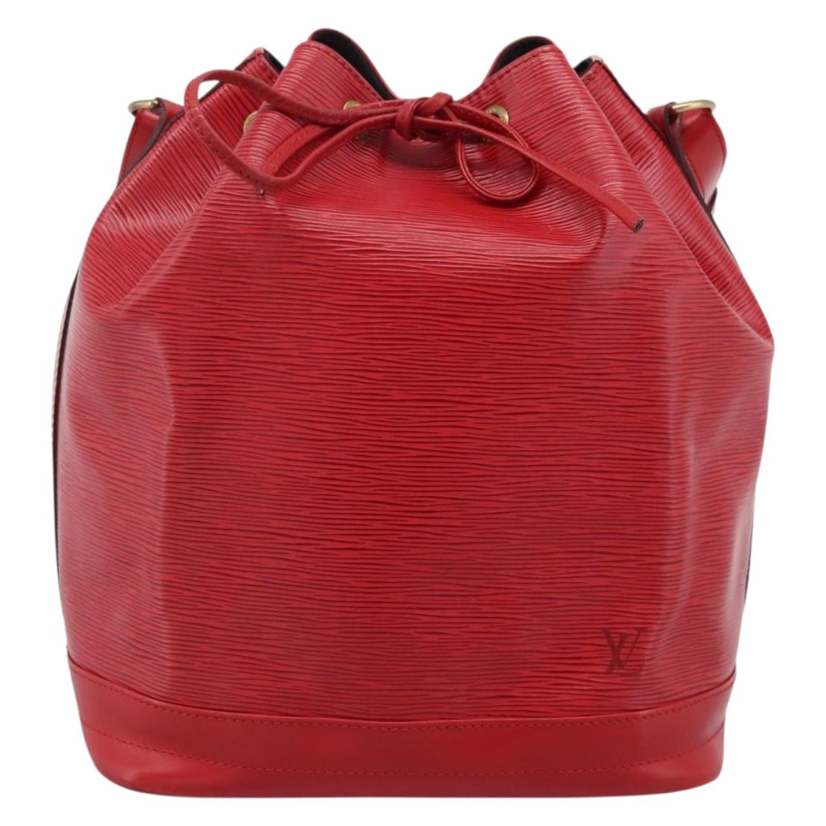 LOUIS VUITTON Epi Noe Shoulder Bag Red M44007 LV Auth ki6821A