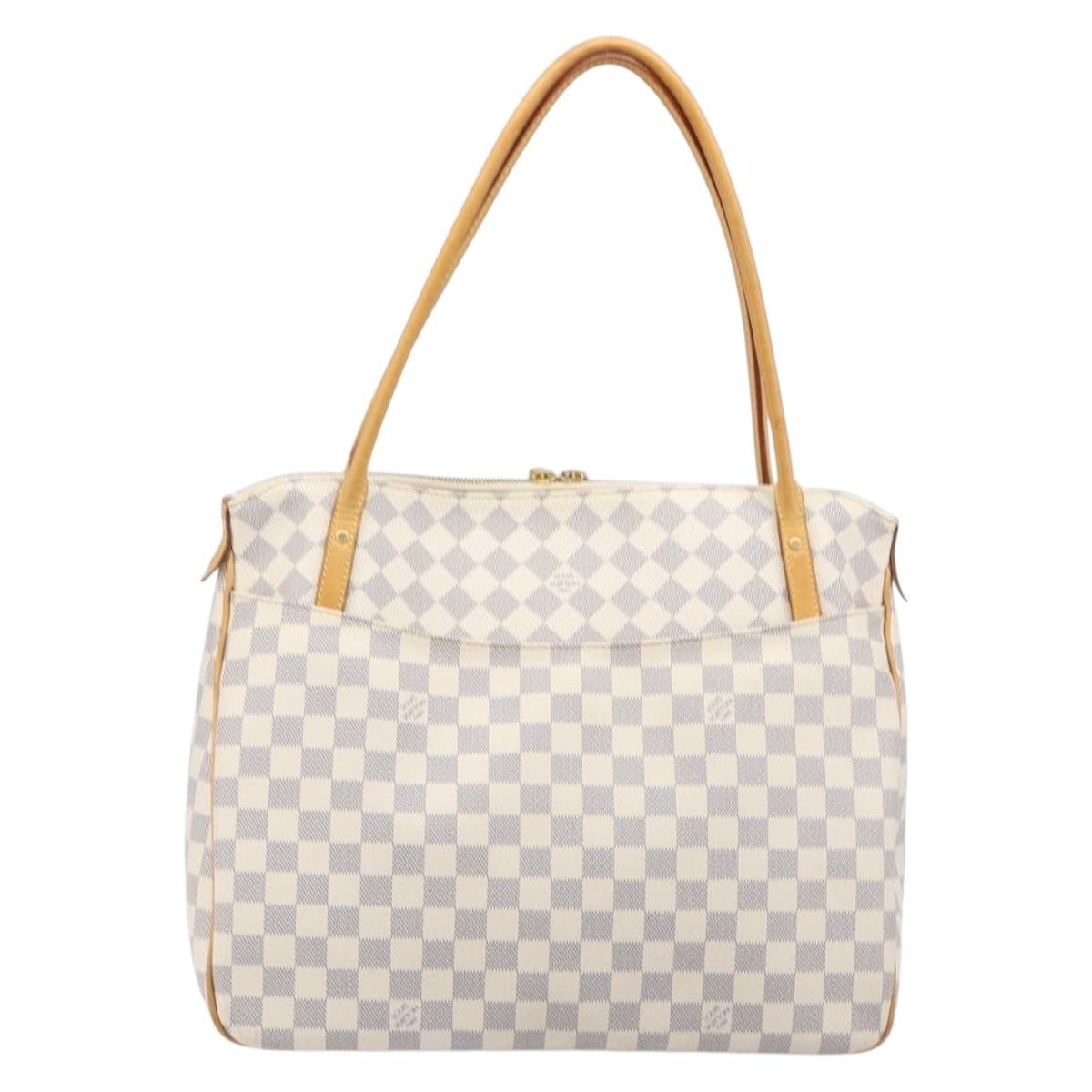LOUIS VUITTON Damier Azur Figueri GM Tote Bag N41175 LV Auth ki6824V