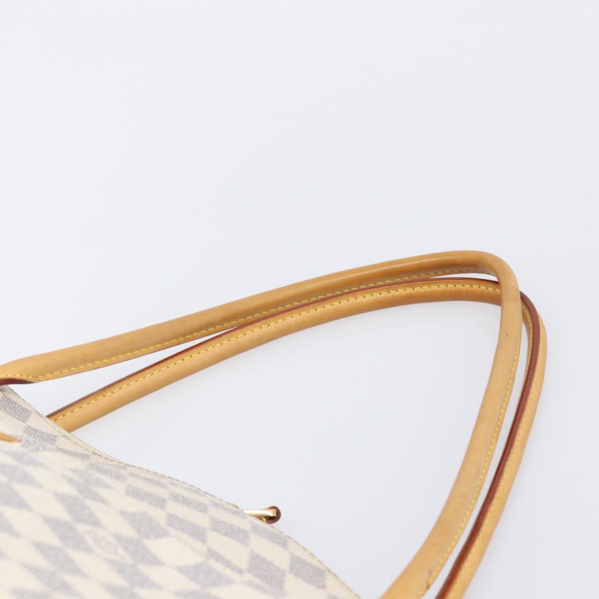 LOUIS VUITTON Damier Azur Figueri GM Tote Bag N41175 LV Auth ki6824V