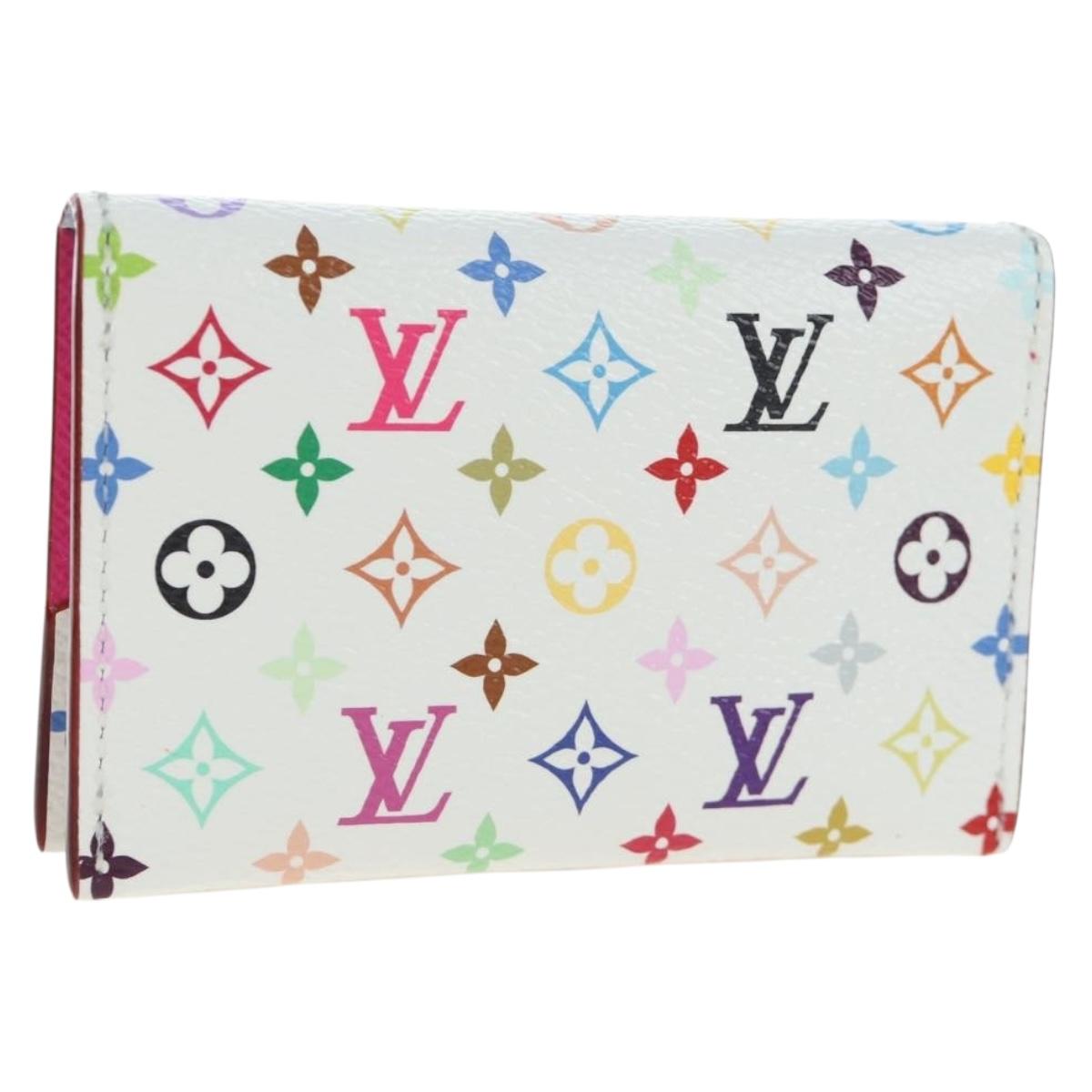 LOUIS VUITTON Multicolor Porte Cartes Slim Card Case M27495 LV Auth ki6835M