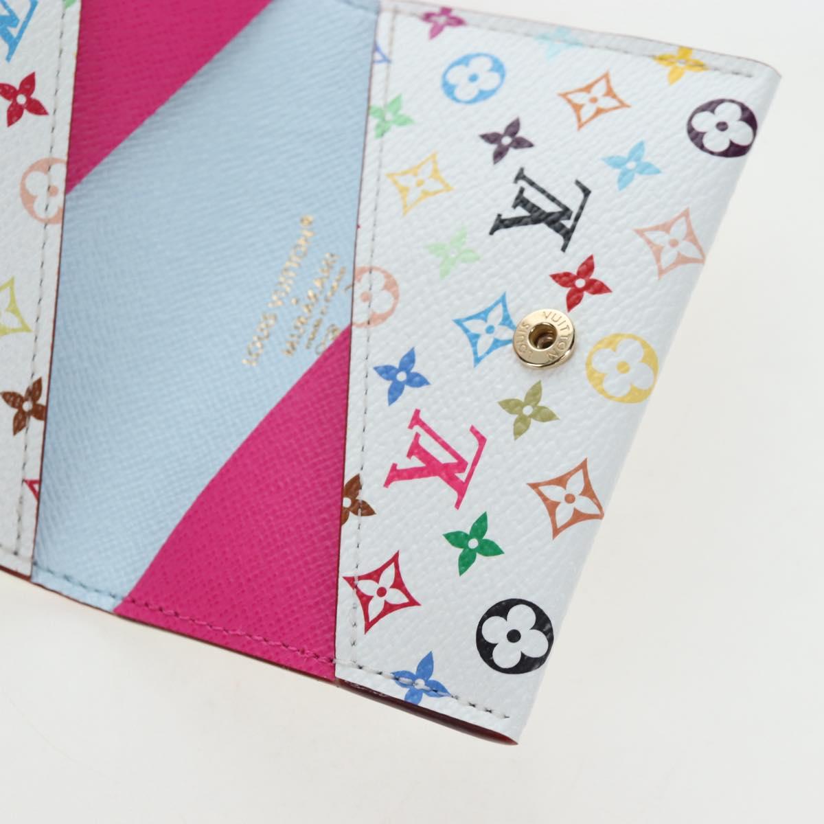 LOUIS VUITTON Multicolor Porte Cartes Slim Card Case M27495 LV Auth ki6835M
