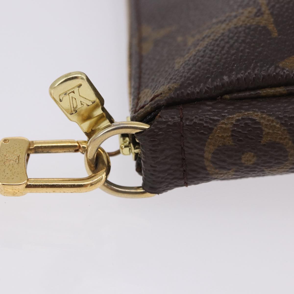 LOUIS VUITTON Monogram Pochette Accessoires Pouch M51980 LV Auth ki6843A