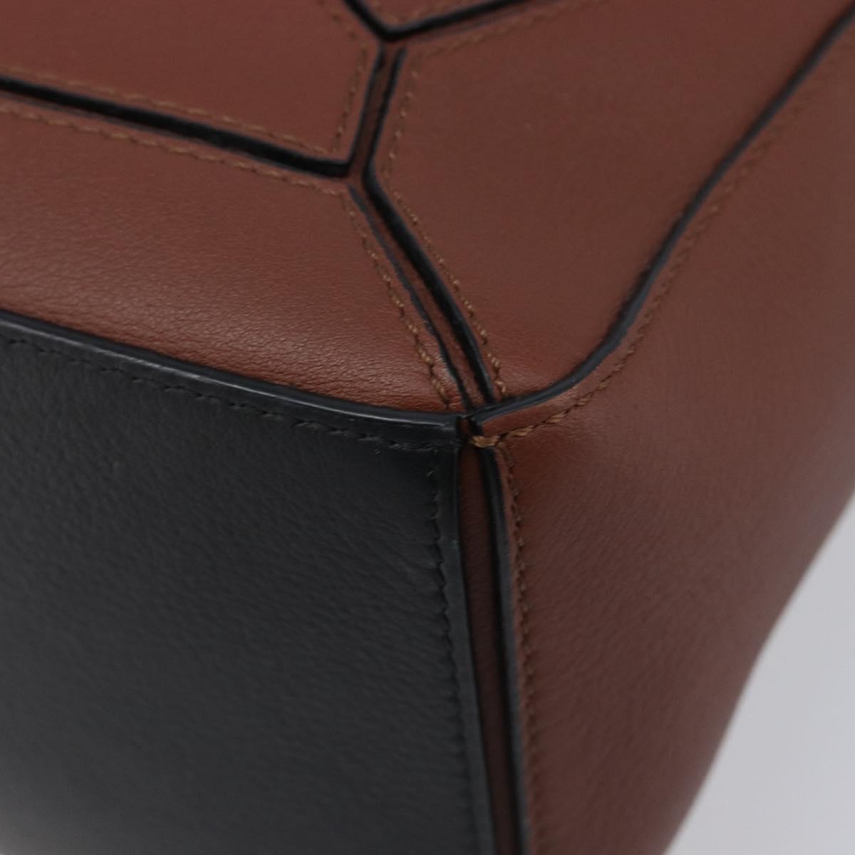 LOEWE Mini Puzzle Bag Ghibli Soot Sprites Leather 2way Brown Auth ki6844SM