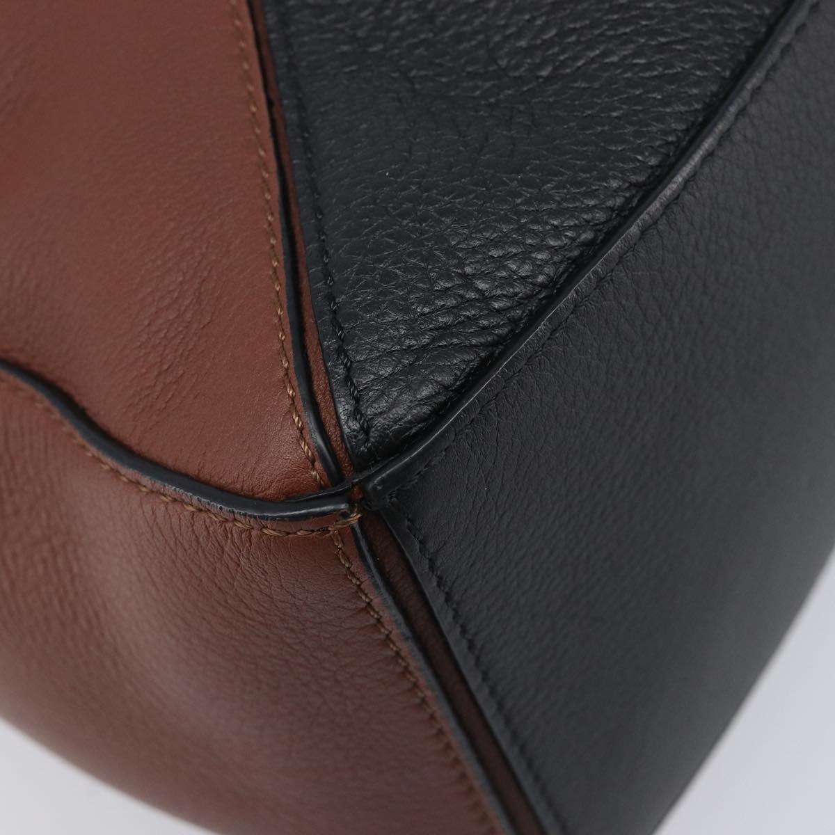 LOEWE Mini Puzzle Bag Ghibli Soot Sprites Leather 2way Brown Auth ki6844SM