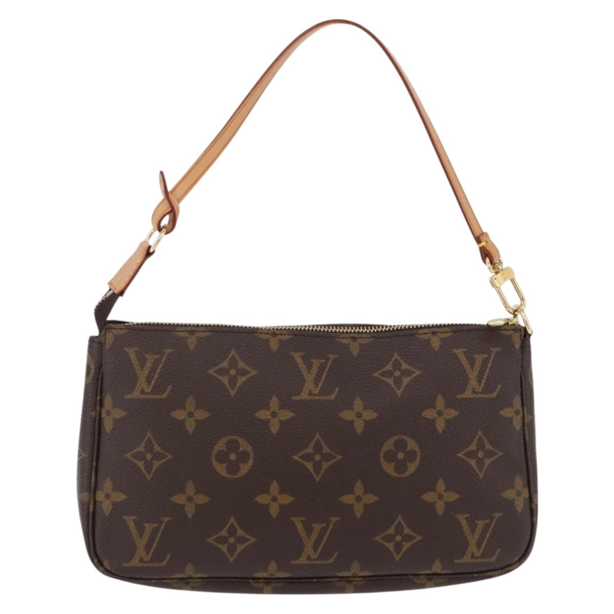 LOUIS VUITTON Monogram Pochette Accessoires Pouch M51980 LV Auth ki6849V
