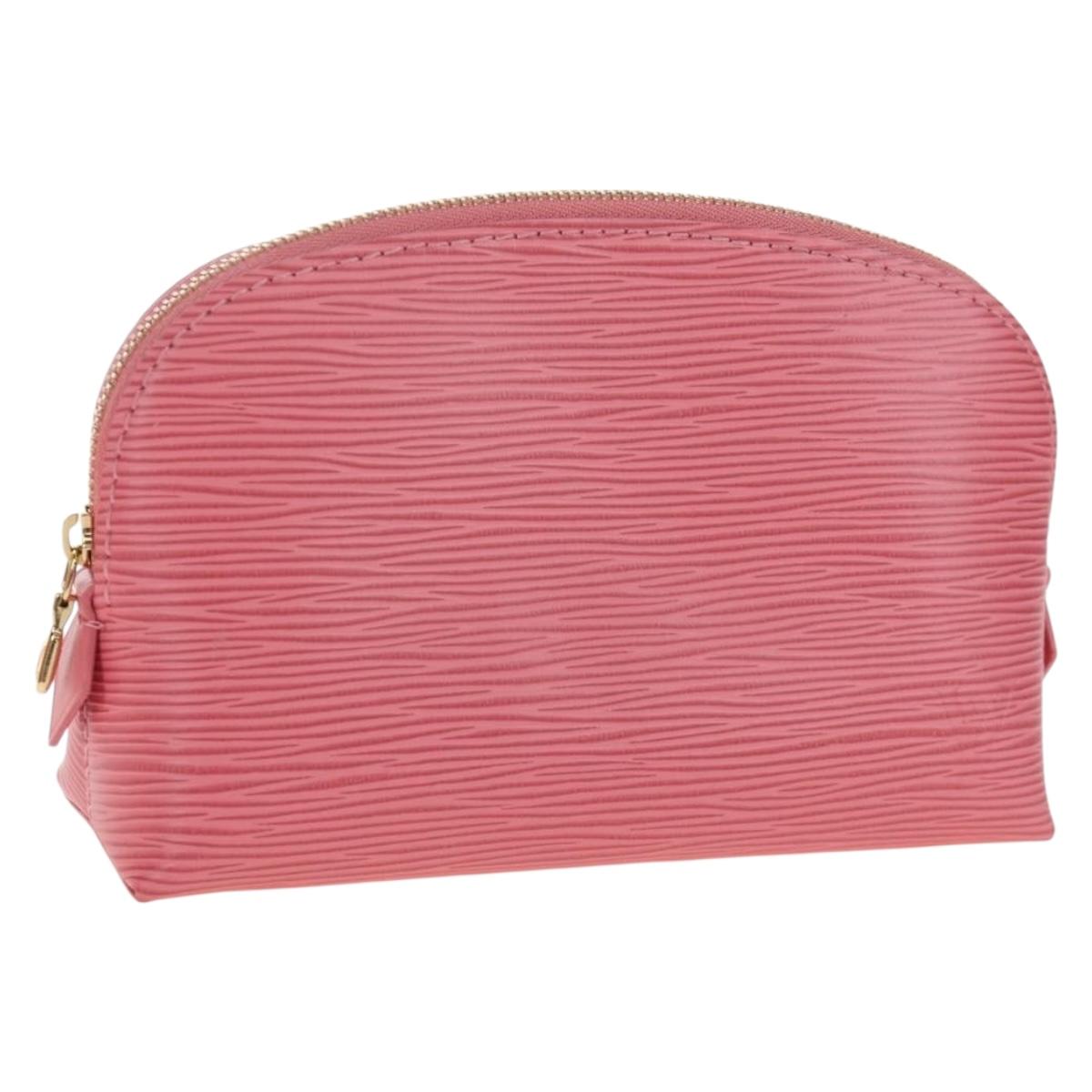 LOUIS VUITTON Epi Pochette Cosmetic PM Pouch Eugenie Pink M15198 LV Auth ki6851M