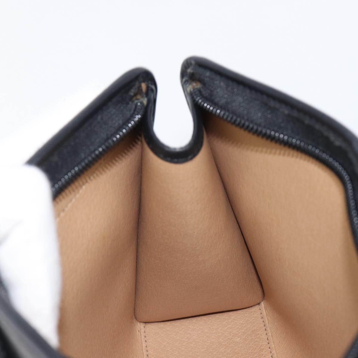 Christian Dior Trotter Canvas Clutch Bag PVC Black Gold Auth ki6859A
