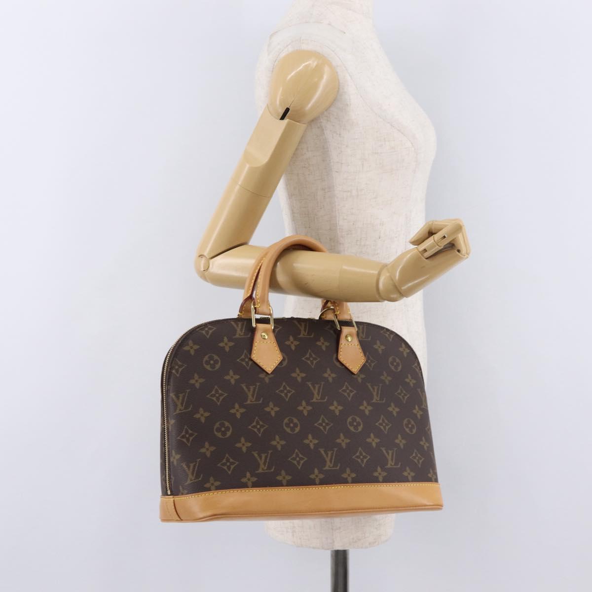 LOUIS VUITTON Monogram Alma Hand Bag M51130 LV Auth ki6879V
