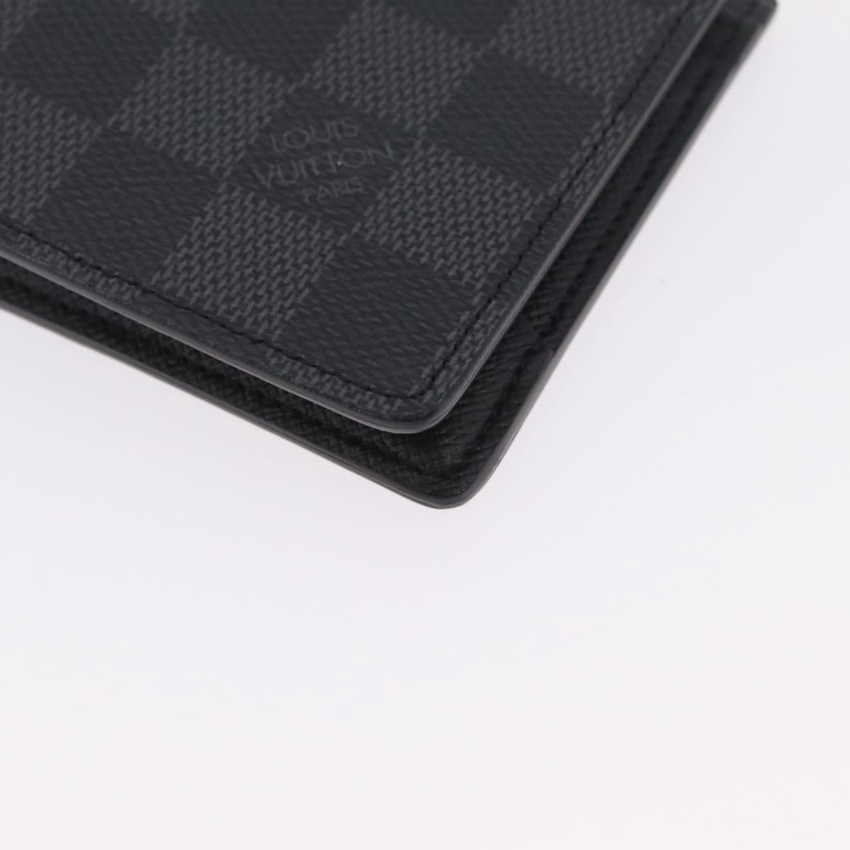 LOUIS VUITTON Damier Graphite Portefeuille Multripru Wallet N63258 Auth ki6882V
