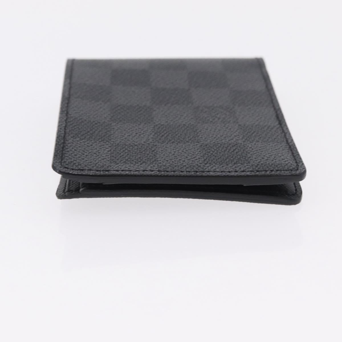 LOUIS VUITTON Damier Graphite Portefeuille Multripru Wallet N63258 Auth ki6882V