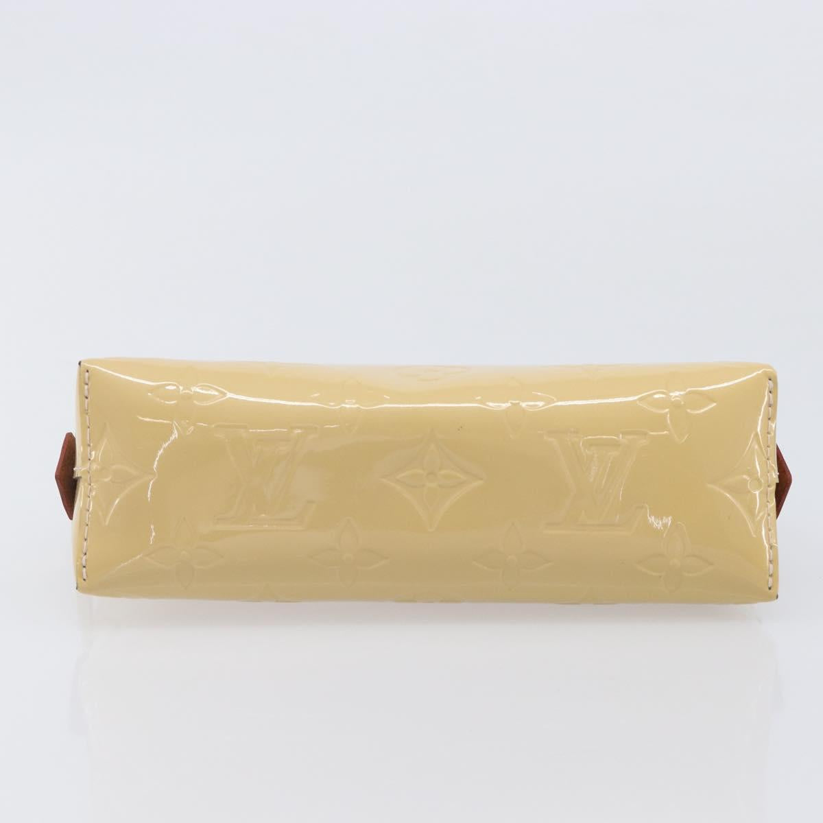LOUIS VUITTON Monogram Vernis Cosmetic Pouch Pink LV Auth ki6883V
