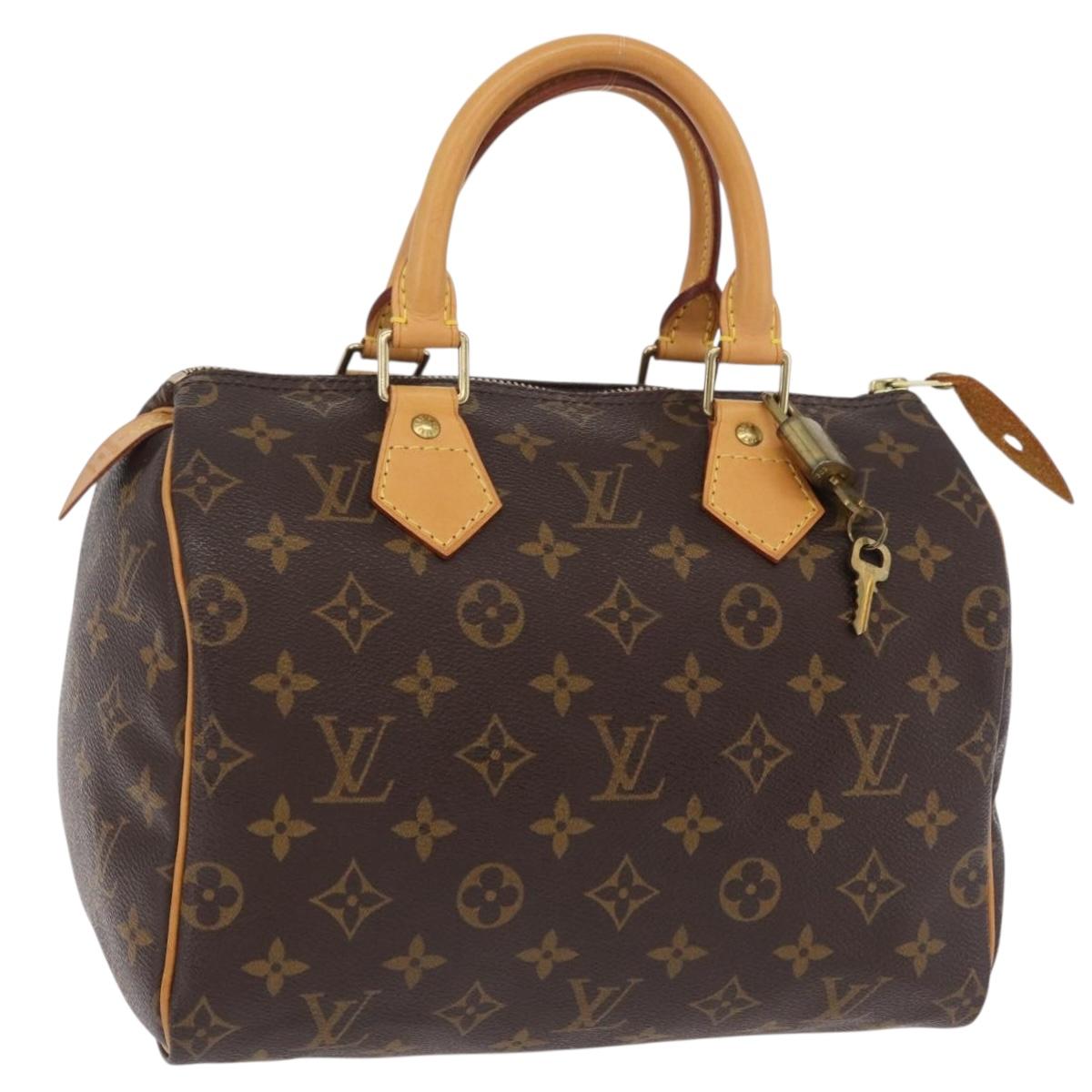LOUIS VUITTON Monogram Speedy 25 Hand Bag M41528 LV Auth ki6892V