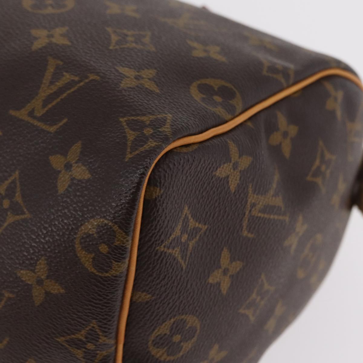 LOUIS VUITTON Monogram Speedy 25 Hand Bag M41528 LV Auth ki6892V