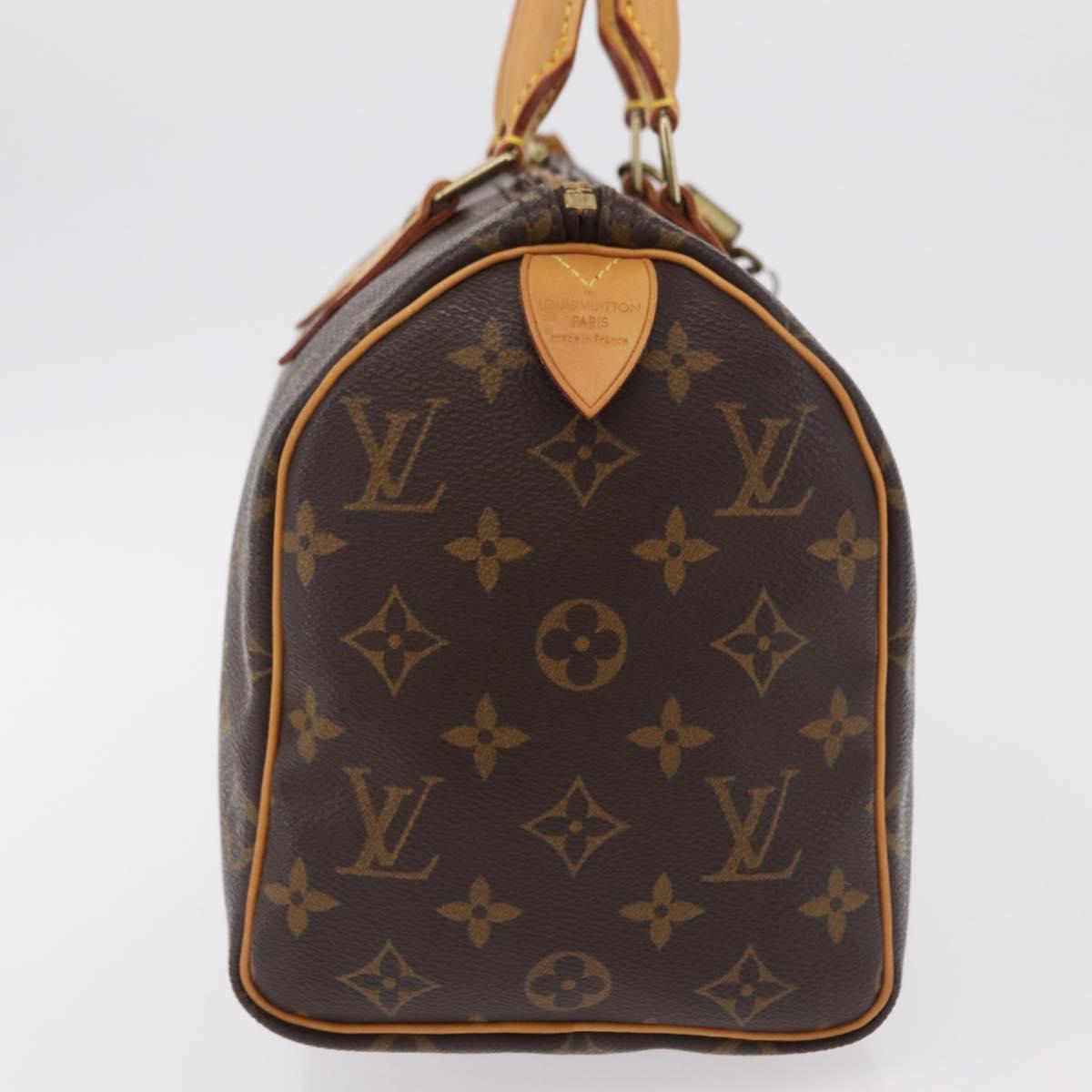 LOUIS VUITTON Monogram Speedy 25 Hand Bag M41528 LV Auth ki6892V