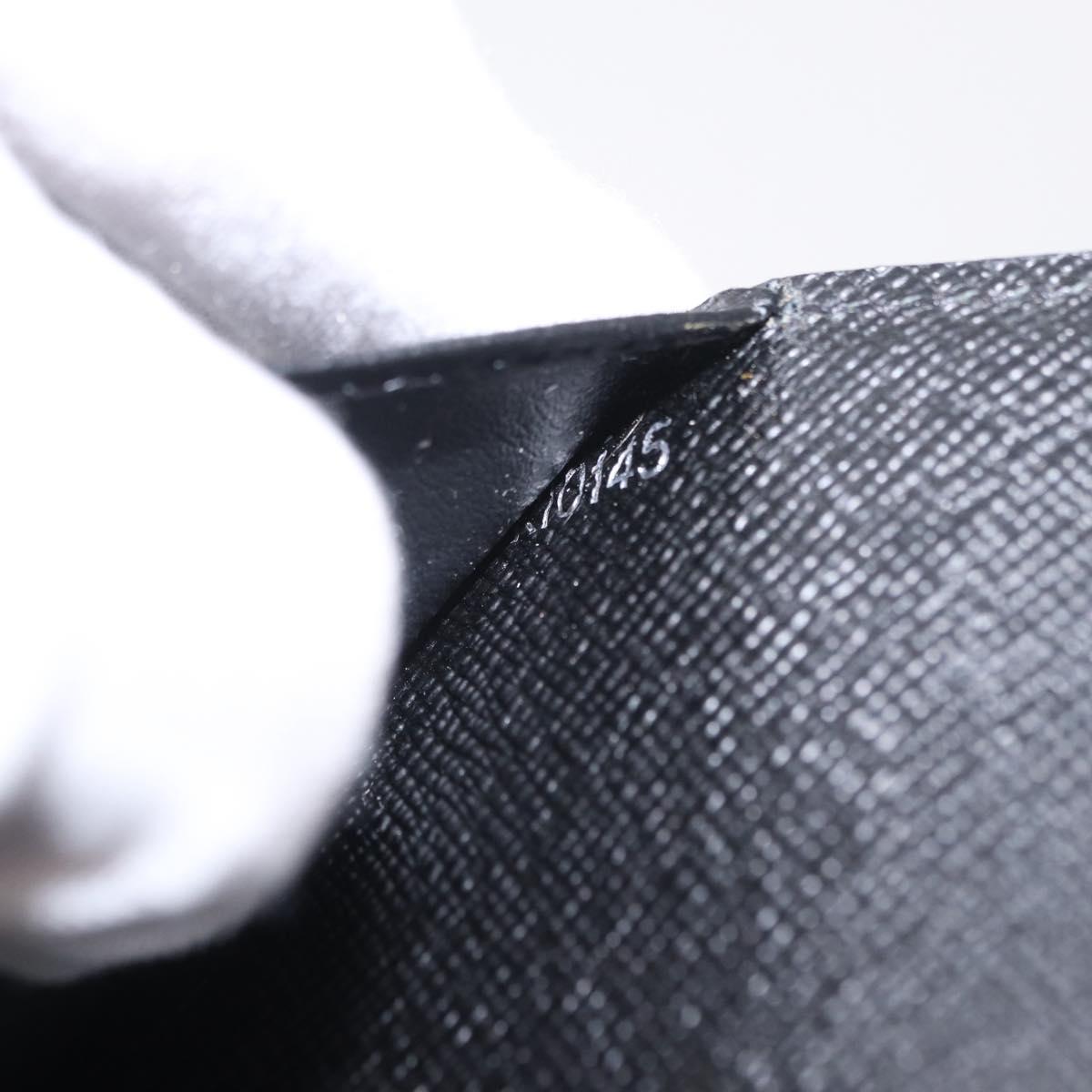 LOUIS VUITTON Epi Agenda MM Day Planner Cover Black R20042 LV Auth ki6894