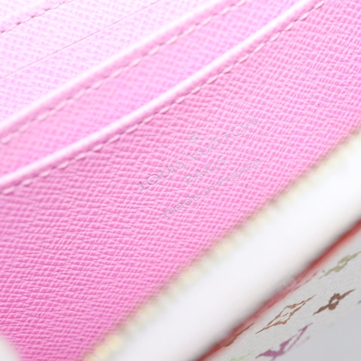 LOUIS VUITTON Monogram Multicolor Zippy Coin Purse White M93741 LV Auth ki6904M