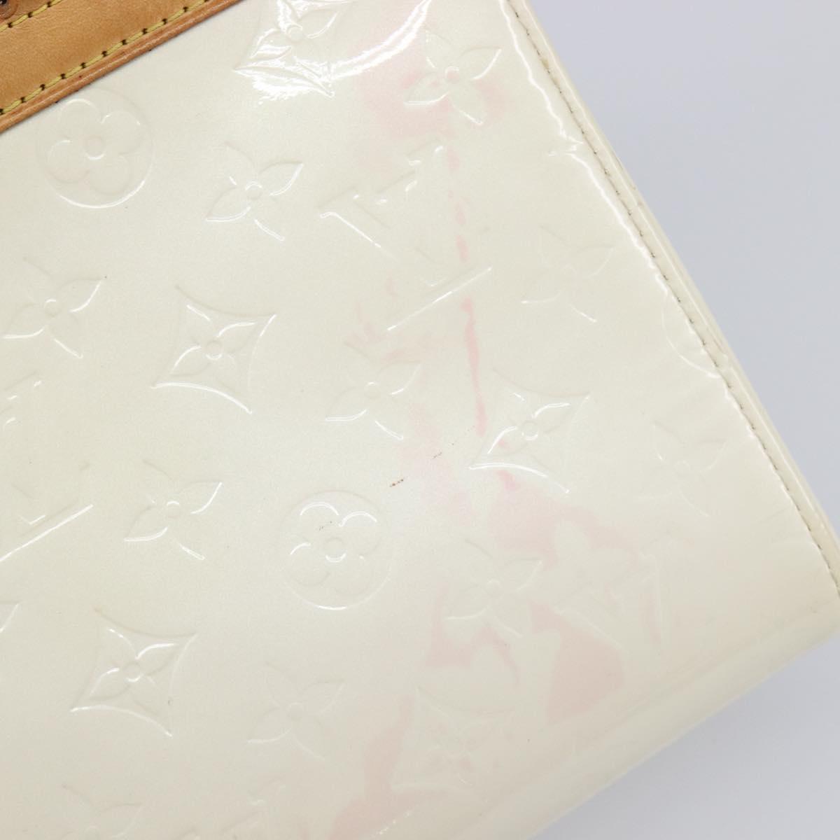 LOUIS VUITTON Monogram Vernis Roxbury Drive Bag 2way Perle M91374 Auth ki6906A