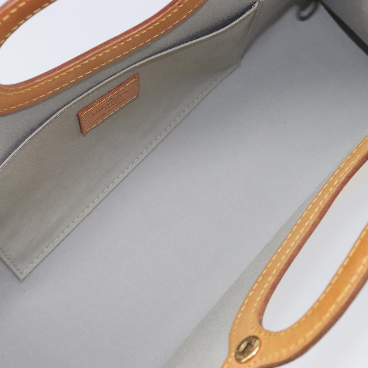 LOUIS VUITTON Monogram Vernis Roxbury Drive Bag 2way Perle M91374 Auth ki6906A
