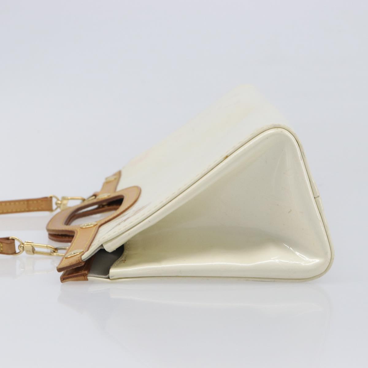 LOUIS VUITTON Monogram Vernis Roxbury Drive Bag 2way Perle M91374 Auth ki6906A
