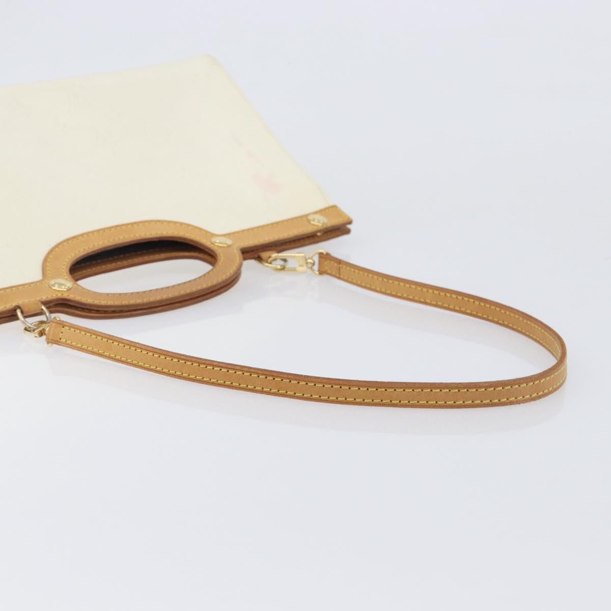 LOUIS VUITTON Monogram Vernis Roxbury Drive Bag 2way Perle M91374 Auth ki6906A