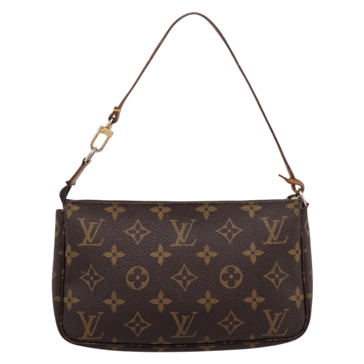 LOUIS VUITTON Monogram Pochette Accessoires Pouch M51980 LV Auth ki6907