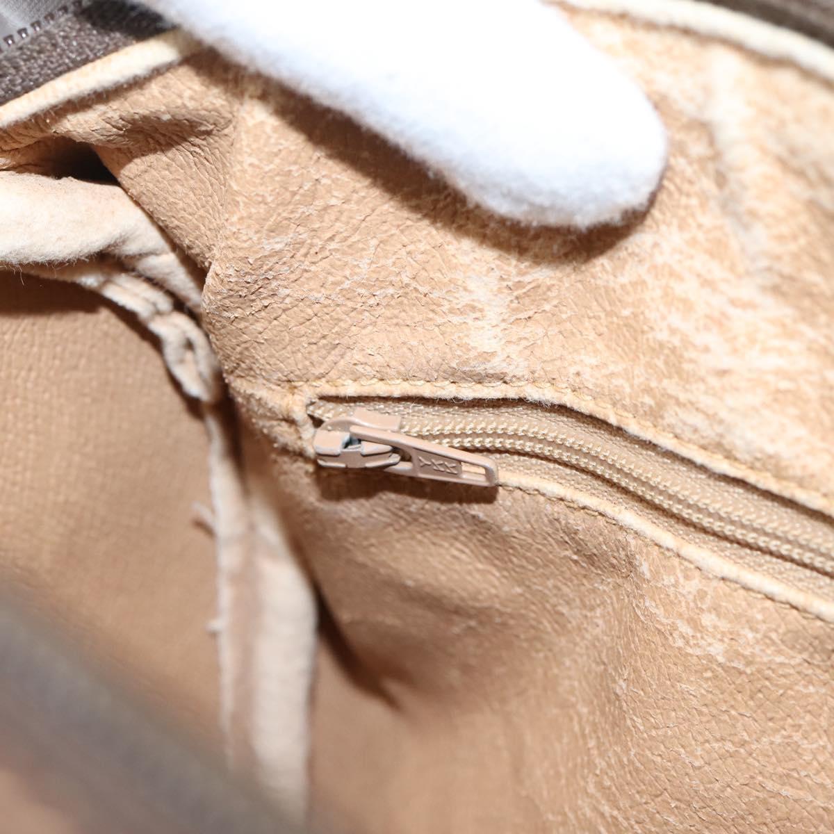 GUCCI GG Supreme Web Sherry Line Boston Bag PVC Beige Gold 40 02 006 Auth ki6908