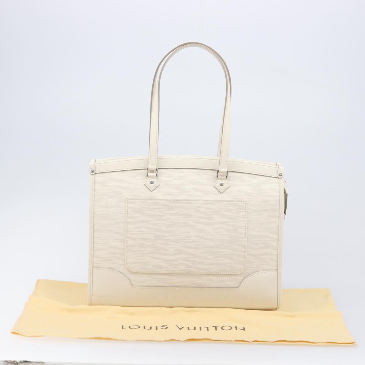 LOUIS VUITTON Epi Madeleine GM Hand Bag White M5934J LV Auth ki6910M